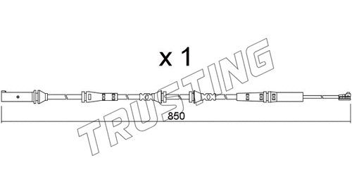 Warning Contact, brake pad wear (SU.366)