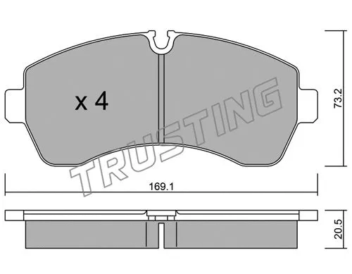 Brake Pad Set, disc brake (689.0)
