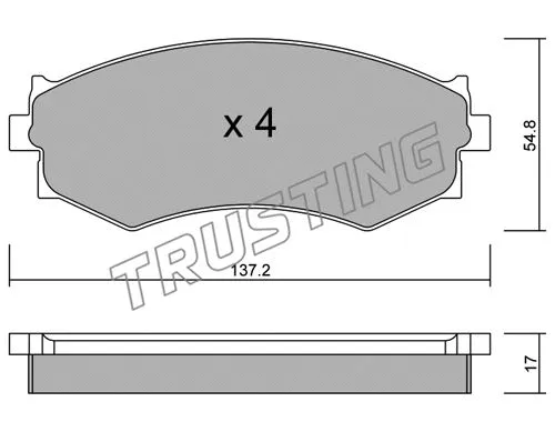 Brake Pad Set, disc brake (197.0)