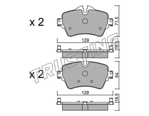 Brake Pad Set, disc brake (1037.0)