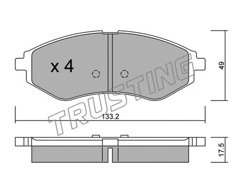 Brake Pad Set, disc brake (524.0)
