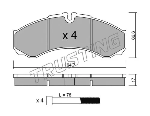 Brake Pad Set, disc brake (221.3)