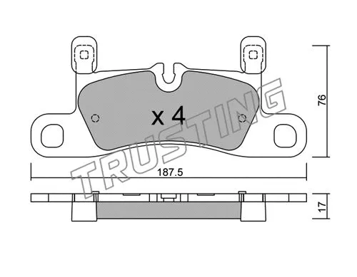 Brake Pad Set, disc brake (974.3)