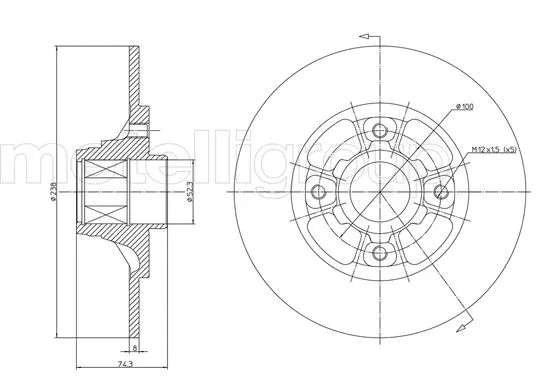 Brake Disc (DF1591)