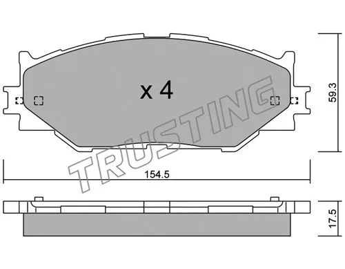Brake Pad Set, disc brake (776.0)