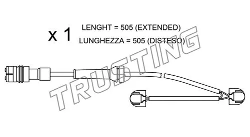 Warning Contact, brake pad wear (SU.266)