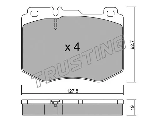 Brake Pad Set, disc brake (1043.0)