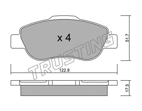 Brake Pad Set, disc brake (654.0)
