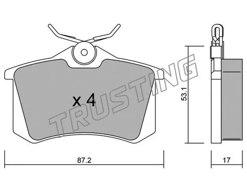 Brake Pad Set, disc brake (102.1)