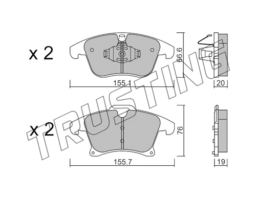 Brake Pad Set, disc brake (1063.1)