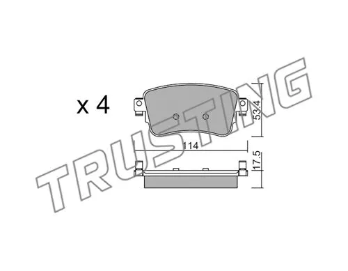 Brake Pad Set, disc brake (1108.0)