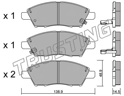 Brake Pad Set, disc brake (1079.0)