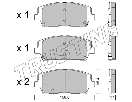 Brake Pad Set, disc brake (1244.0)