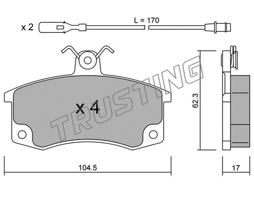 Brake Pad Set, disc brake (064.1)