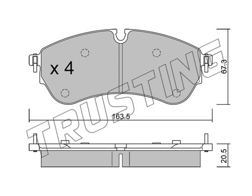Brake Pad Set, disc brake (1173.0)