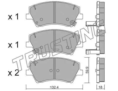 Brake Pad Set, disc brake (1092.0)