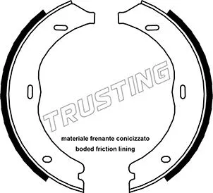 Brake Shoe Set, parking brake (052.135)