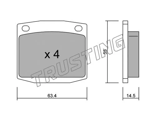 Brake Pad Set, disc brake (502.0)