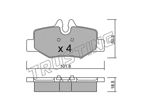 Brake Pad Set, disc brake (592.0)