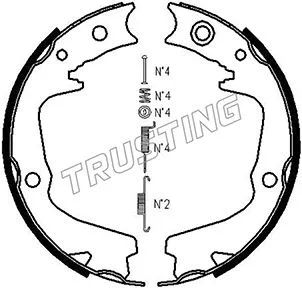 Brake Shoe Set, parking brake (110.337K)