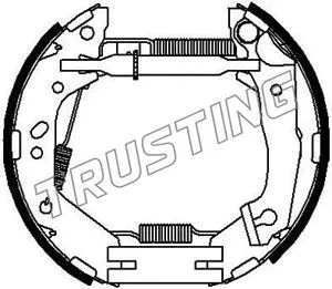 Brake Shoe Set (6345)