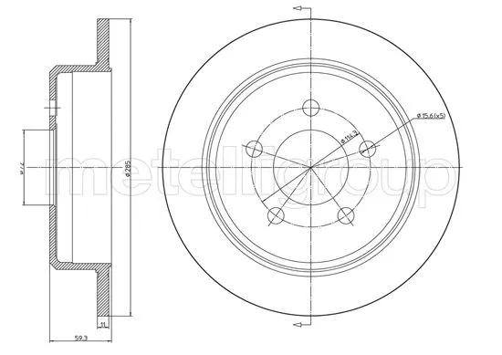 Brake Disc (DF1117)