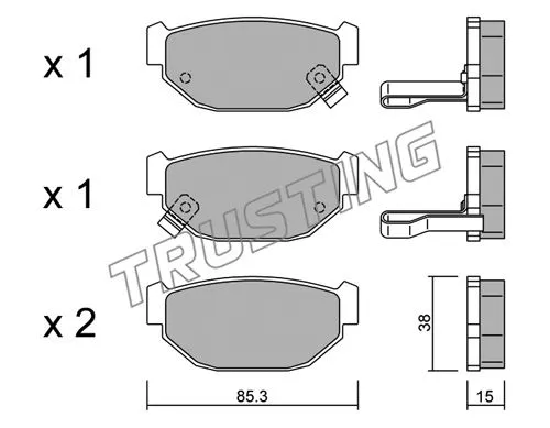 Brake Pad Set, disc brake (515.0)