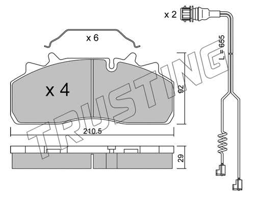 Brake Pad Set, disc brake (947.1W)