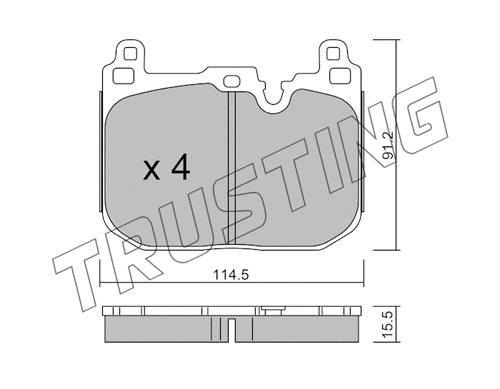 Brake Pad Set, disc brake (1039.4)