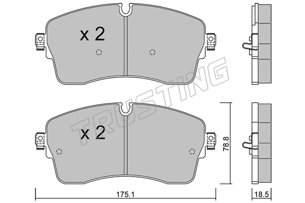 Brake Pad Set, disc brake (1250.1)