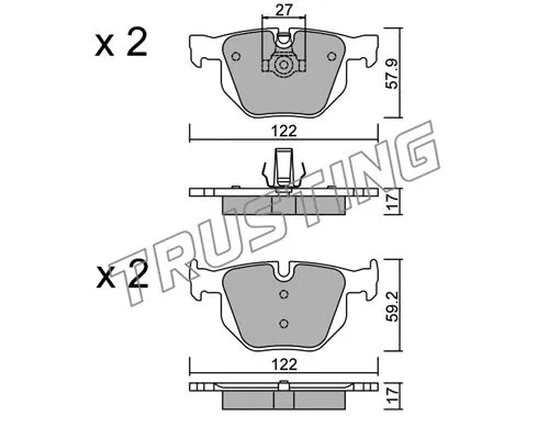 Brake Pad Set, disc brake (660.0)