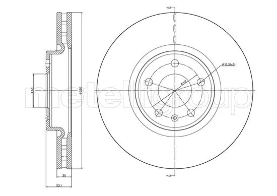 Brake Disc (DF1551)