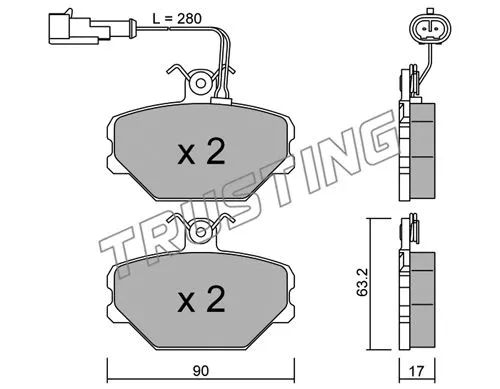 Brake Pad Set, disc brake (061.2)