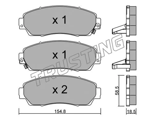 Brake Pad Set, disc brake (920.0)