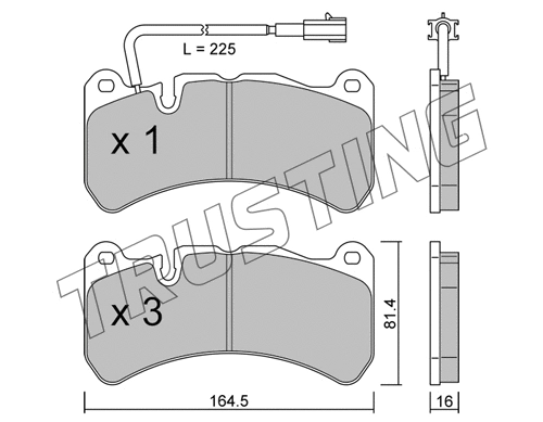 Brake Pad Set, disc brake (1201.0)