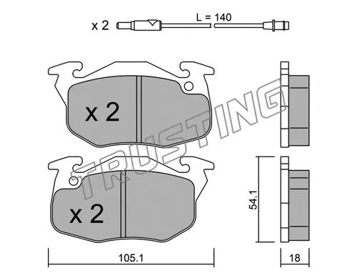 Brake Pad Set, disc brake (039.2)