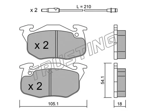 Brake Pad Set, disc brake (039.0)