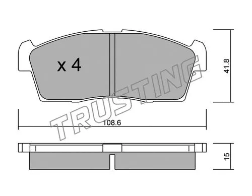 Brake Pad Set, disc brake (455.0)