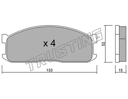 Brake Pad Set, disc brake (241.0)