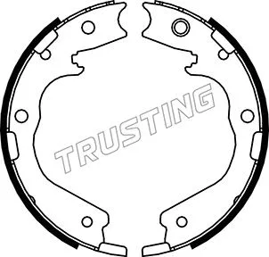 Brake Shoe Set, parking brake (047.378)