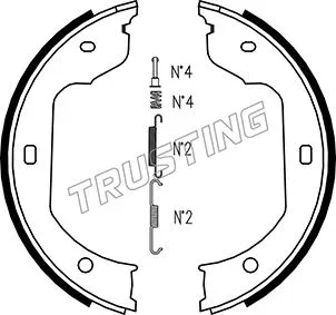 Brake Shoe Set, parking brake (019.029K)
