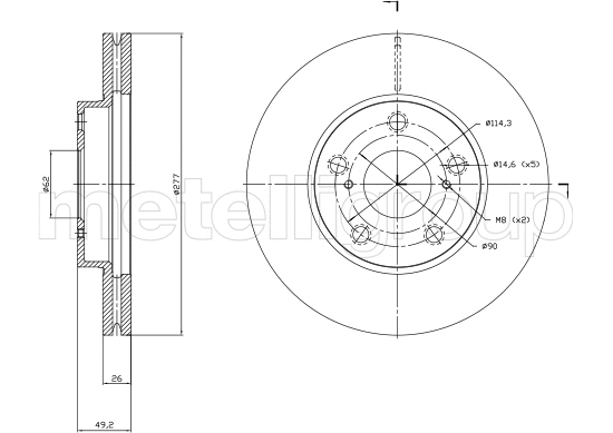 Brake Disc (DF1862)