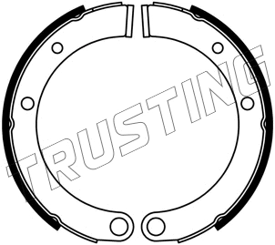 Brake Shoe Set, parking brake (253.672)