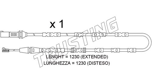 Warning Contact, brake pad wear (SU.371)