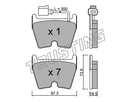 Brake Pad Set, disc brake (1067.1)