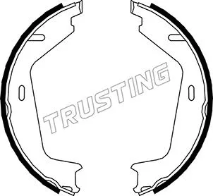 Brake Shoe Set, parking brake (127.273)