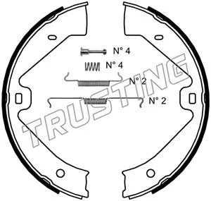 Brake Shoe Set, parking brake (124.289K)