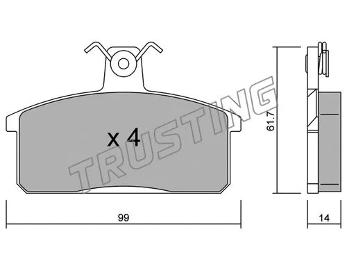 Brake Pad Set, disc brake (028.4)
