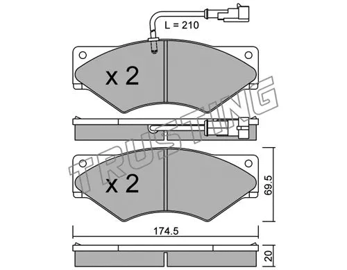 Brake Pad Set, disc brake (866.1)