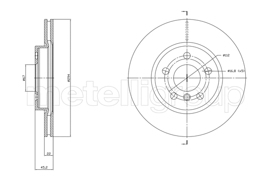Brake Disc (DF1772)
